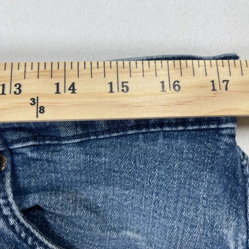 Urban Star Jeans Mens 36 x 29 Blue Denim Cotton 5-Pockets High-Rise Straight Leg